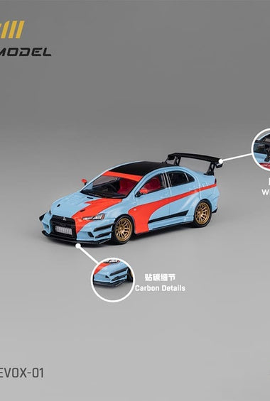 CM Model 1:64 Mitsubishi Lancer Evolution X Varis Widebody – Blue – Limited Edition