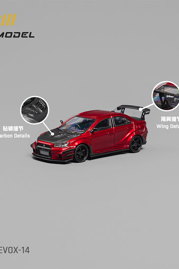 CM Model 1:64 Mitsubishi Lancer Evox Varis – Metalic Red – Limited Edition