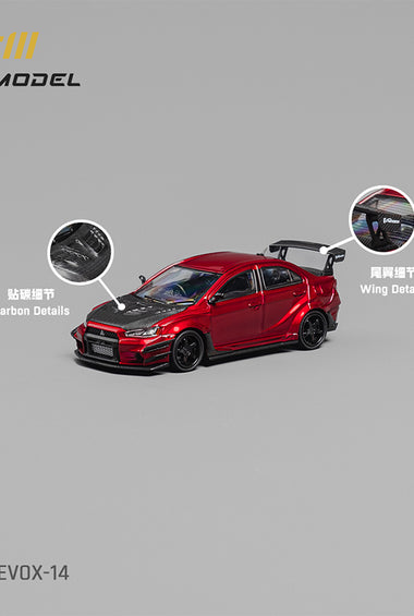 CM Model 1:64 Mitsubishi Lancer Evox Varis – Metalic Red – Limited Edition