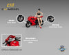 CM Model 1:64 MV Agusta F3 Rosso Red With Showgirl Figure – Limited Edition