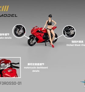 CM Model 1:64 MV Agusta F3 Rosso Red With Showgirl Figure – Limited Edition