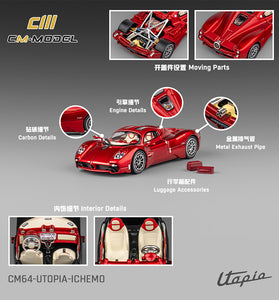 CM Model 1:64 Pagani Utopia Custom Version – M Red – Limited Edition