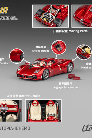 CM Model 1:64 Pagani Utopia Custom Version – M Red – Limited Edition