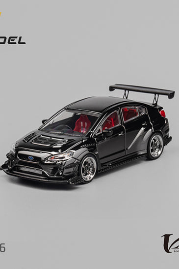 CM Model 1:64 Subaru WRX Varis WideBody 2.0 – Chrome Black
