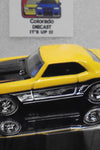 Hot Wheels Larry's Garage CHASE Yellow '69 Camaro w/Real Riders