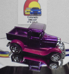 Hot Wheels Classics CHASE Purple '29 Ford Pickup w/Real Riders