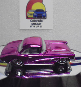Hot Wheels Classics CHASE Hot Pink '62 Corvette w/Real Riders