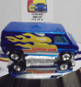 Hot Wheels Blue Super Van w/Blackwalls Kellogg Promo