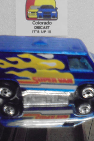 Hot Wheels Blue Super Van w/Blackwalls Kellogg Promo