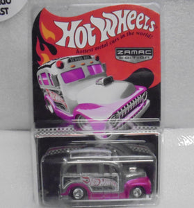 HOT WHEELS RLC ZAMAC/PINK SCHOOL BUSTED