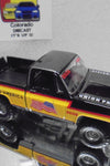 AUTO WORLD UNION PACIFIC RAILROAD 1973 CHEVROLET C10 SQUAREBODY TRUCK W/RR'S