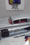 LOOSE MATCHBOX BLUEISH SILVER 1963 CADILLAC HEARSE