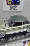 LOOSE JOHNNY LIGHTNING GREEN 1969 LINCOLN CONTIENTAL MARK III W/RR'S