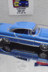 JOHNNY LIGHTNING LIGHT BLUE LINCOLN PREMIERE W/REAL RIDERS