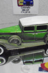 LOOSE HOT WHEELS GREEN CLASSIC PACKARD W/REAL RIDERS