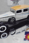 LOOSE HOT WHEELS WHITE/TAN CHASE CLASSIC PACKARD W/REAL RIDERS