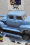 LOOSE HOT WHEELS BLUE 50'S CHEVY TRUCK W/REAL RIDERS