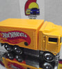 LOOSE HOT WHEELS YELLOW HIWAY HAULER W/REAL RIDERS