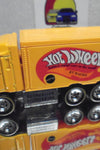 LOOSE HOT WHEELS YELLOW HIWAY HAULER W/REAL RIDERS