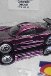 LOOSE HOT WHEELS DARK RED MERCEDES CLK-LM