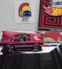 LOOSE HOT WHEELS MEXICO CONVENTION RED BATMOBILE W/RR'S & CARD