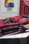 LOOSE HOT WHEELS MEXICO CONVENTION RED BATMOBILE W/RR'S & CARD