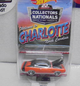 HOT WHEELS 22nd Annual Nationals Orange 1969 Dodge Charger LOW #169/4000
