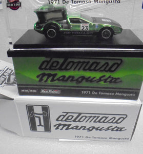 Hot Wheels RLC Exclusive Green 1971 De Tomaso Mangusto "Mongoose" T5A