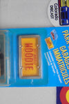 1989 HOT WHEELS PARK N PLATES RUBY RED WOODIE INTERNATIONAL CARD