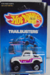 1988 HOT WHEELS TRAILBUSTERS WHITE STREET ROADER UNPUNCHED CARD