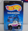 1988 HOT WHEELS TRAILBUSTERS WHITE STREET ROADER UNPUNCHED CARD