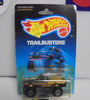 1988 HOT WHEELS TRAILBUSTERS BLACK BLAZER 4X4 IMPERFECT CARD