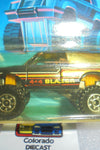 1988 HOT WHEELS TRAILBUSTERS BLACK BLAZER 4X4 IMPERFECT CARD