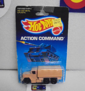 1986 HOT WHEELS ACTION COMMAND TAN TROOP CONVOY TRUCK