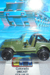 1986 HOT WHEELS ACTION COMMAND ROLL PATROL JEEP CJ7 UNPUNCHED CARD