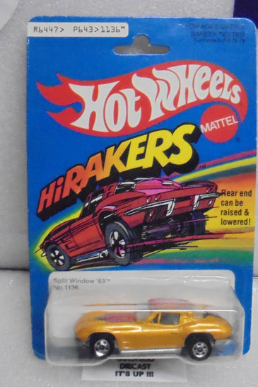 1981 HOT WHEELS HIRAKERS GOLD SPLIT WINDOW '63 CORVETTE