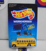 1988 HOT WHEELS WORKHORSES SCHOOL BUS UNPUNCHED CARD