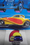 1988 HOT WHEELS CLASSIC YELLOW '37 BUGATTI UNPUNCHED CARD