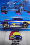 1986 HOT WHEELS CLASSIC BLUE 57 CHEVY UNPUNCHED CARD