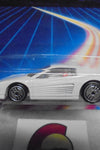 1986 HOT WHEELS SPEED FLEET WHITE FERRARI TESTAROSSA UNPUNCHED CARD