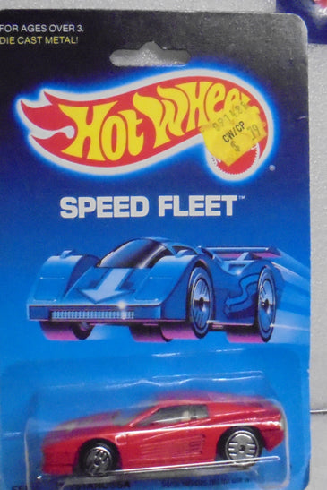 1988 HOT WHEELS SPEED FLEET RED FERRARI TESTAROSSA