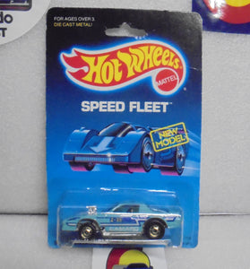 1988 HOT WHEELS SPEED FLEET BLOWN CAMARO Z-28 BLUE TAMPO'S
