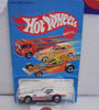 HOT WHEELS 1982 WHITE CORVETTE STINGRAY UNPUNCHED CREASED CARD