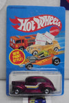 HOT WHEELS 1982 RED FAT FENDERED '40 ON UNPUNCHED CARD