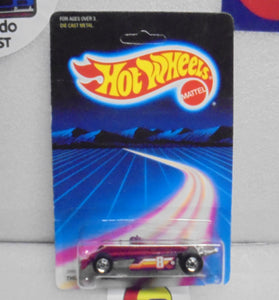 HOT WHEELS 1987 MAROON/PURPLE THUNDERSTREAK ON UNPUNCHED CARD