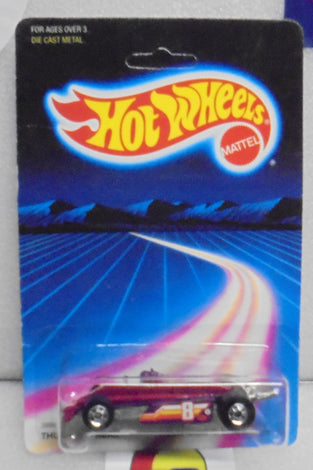 HOT WHEELS 1987 MAROON/PURPLE THUNDERSTREAK ON UNPUNCHED CARD