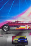 HOT WHEELS 1987 MAROON/PURPLE THUNDERSTREAK ON UNPUNCHED CARD