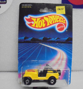 HOT WHEELS 1987 YELLOW JEEP CJ7