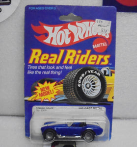 HOT WHEELS 1982 REAL RIDERS BLUE CLASSIC COBRA