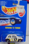 HOT WHEELS 1990 WHITE RENAULT 5 TURBO ON INTERNATIONAL BLUE CARD